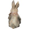 Clayre & Eef 6MG0034 Conejo decorativo 22x19x41 cm en gris y marrón