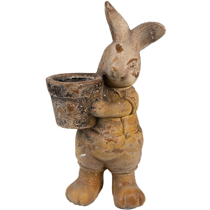 Clayre & Eef 6MG0035 Decoración Maceta 23x18x41 cm Marrón