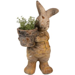 Clayre & Eef 6MG0035 Decoración Maceta 23x18x41 cm Marrón