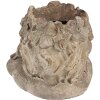 Clayre & Eef 6MG0038 Maceta Cabeza 20x20x19 cm Gris Beige