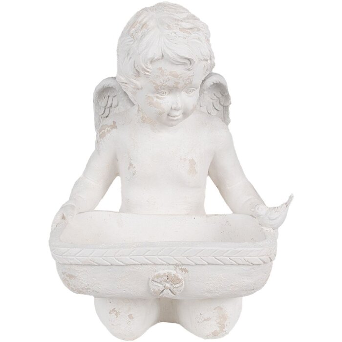 Clayre & Eef 6MG0042 Ángel Decoración Blanco 36x39x51 cm