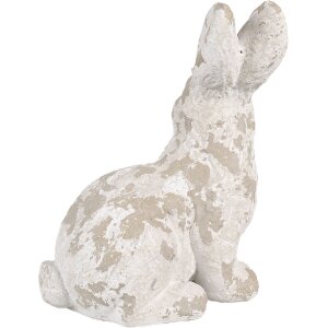 Clayre & Eef 6MG0044 Decoración Conejo 29x19x39 cm Blanco Beige