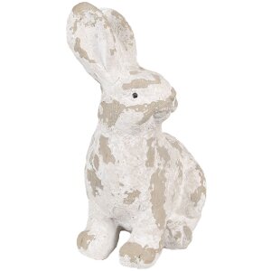 Clayre & Eef 6MG0044 Decoración Conejo 29x19x39 cm Blanco Beige