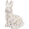 Clayre & Eef 6MG0044 Decoración Conejo 29x19x39 cm Blanco Beige