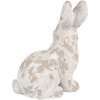 Clayre & Eef 6MG0044 Decoración Conejo 29x19x39 cm Blanco Beige