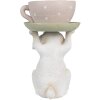 Clayre & Eef 6PR3998 Conejo Decorativo 15x14x24 cm Beige Rosa
