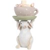 Clayre & Eef 6PR3998 Conejo Decorativo 15x14x24 cm Beige Rosa