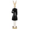 Clayre & Eef 6PR4002 Cilindro Decorativo Conejo Beige Negro 7x6x32 cm