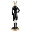 Clayre & Eef 6PR4005 Conejo Decorativo Beige Negro 5x4x20 cm