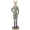 Clayre & Eef 6PR4009 Conejo Decorativo Beige Verde 5x4x20 cm