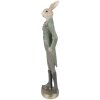 Clayre & Eef 6PR4009 Conejo Decorativo Beige Verde 5x4x20 cm