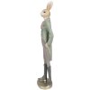 Clayre & Eef 6PR4010 Conejo decorativo Beige/Verde 11x8x40 cm