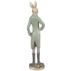 Clayre & Eef 6PR4010 Conejo decorativo Beige/Verde 11x8x40 cm