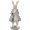 Clayre & Eef 6PR4015 Conejo Decorativo Beige Azul 12x9x26 cm