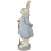 Clayre & Eef 6PR4015 Conejo Decorativo Beige Azul 12x9x26 cm