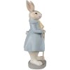 Clayre & Eef 6PR4015 Conejo Decorativo Beige Azul 12x9x26 cm