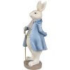 Clayre & Eef 6PR4017 Conejo Decorativo Beige Azul 12x9x26 cm