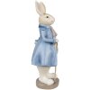 Clayre & Eef 6PR4017 Conejo Decorativo Beige Azul 12x9x26 cm