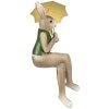 Clayre & Eef 6PR4020 Conejo Decorativo 22x18x43 cm Marrón Verde