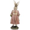 Clayre & Eef 6PR4024 Conejo Decorativo 14x11x38cm Marrón Rosa