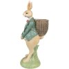 Clayre & Eef 6PR4031 Conejo Decorativo Marrón Verde 11x11x30 cm