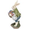 Clayre & Eef 6PR4035 Conejo Decorativo 18x16x32cm Beige Verde