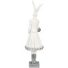 Clayre & Eef 6PR4037 Conejo Decorativo Blanco 10x9x32 cm Poliresina Moderno