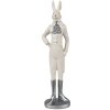 Clayre & Eef 6PR4040 Conejo Decorativo Blanco 11x8x40 cm