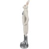 Clayre & Eef 6PR4040 Conejo Decorativo Blanco 11x8x40 cm