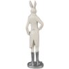 Clayre & Eef 6PR4040 Conejo Decorativo Blanco 11x8x40 cm