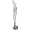 Clayre & Eef 6PR4040 Conejo Decorativo Blanco 11x8x40 cm