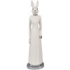 Clayre & Eef 6PR4041 Conejo Decorativo Blanco 11x9x41 cm