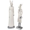 Clayre & Eef 6PR4041 Conejo Decorativo Blanco 11x9x41 cm