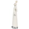 Clayre & Eef 6PR4045 Conejo Decorativo Blanco 5x5x20 cm Poliresina