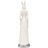 Clayre & Eef 6PR4045 Conejo Decorativo Blanco 5x5x20 cm Poliresina