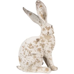 Clayre & Eef 6PR4053 Conejo Decorativo Beige Marrón 13x8x22 cm
