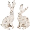 Clayre & Eef 6PR4053 Conejo Decorativo Beige Marrón 13x8x22 cm