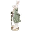 Clayre & Eef 6PR4058 Conejo Decorativo Beige Verde 12x9x26 cm Estilo Campestre