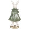 Clayre & Eef 6PR4058 Conejo Decorativo Beige Verde 12x9x26 cm Estilo Campestre