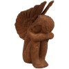Clayre & Eef 6PR4065 Decoración Ángel 11x7x15 cm Marrón