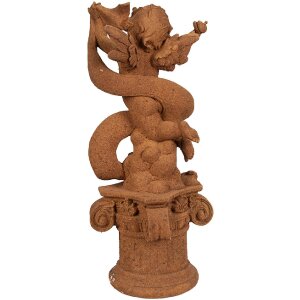 Clayre & Eef 6PR4075 Ángel Decoración 13x13x30 cm Marrón
