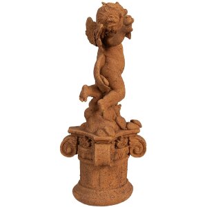 Clayre & Eef 6PR4075 Ángel Decoración 13x13x30 cm Marrón