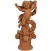 Clayre & Eef 6PR4075 Ángel Decoración 13x13x30 cm Marrón