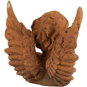 Clayre & Eef 6PR4077 Ángel Decoración 11x11x12 cm Marrón
