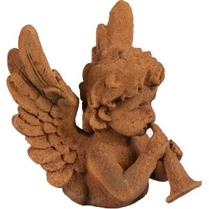 Clayre & Eef 6PR4077 Ángel Decoración 11x11x12 cm Marrón