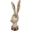 Clayre & Eef 6PR4087 Conejo Decorativo Oro Blanco 11x10x28 cm