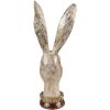 Clayre & Eef 6PR4087 Conejo Decorativo Oro Blanco 11x10x28 cm