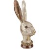 Clayre & Eef 6PR4087 Conejo Decorativo Oro Blanco 11x10x28 cm