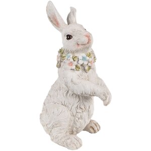 Clayre & Eef 6PR4092 Conejo Decorativo Blanco 12x9x20 cm