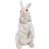 Clayre & Eef 6PR4092 Conejo Decorativo Blanco 12x9x20 cm